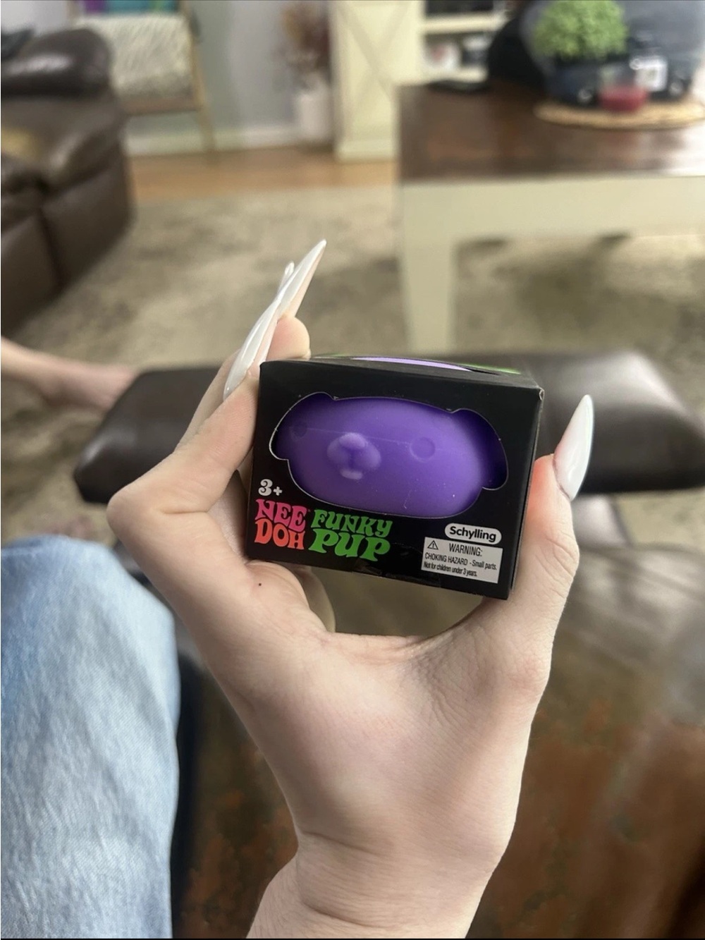 NeeDoh Funky Pup Purple Stress Toy